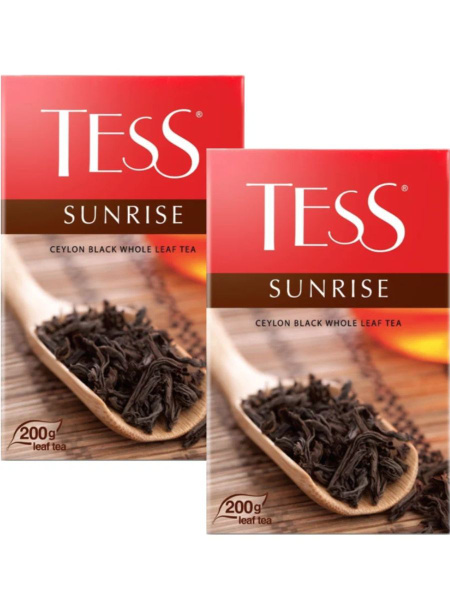 Чай черный листовой Tess Ceylon Санрайз, 200 грамм - 2 шт купить на ...
