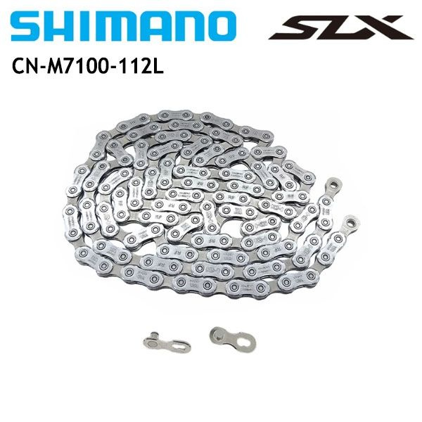 Цепь Shimano SLX M7100, 12 скоростей, 112 звеньев, замок Quick link ...