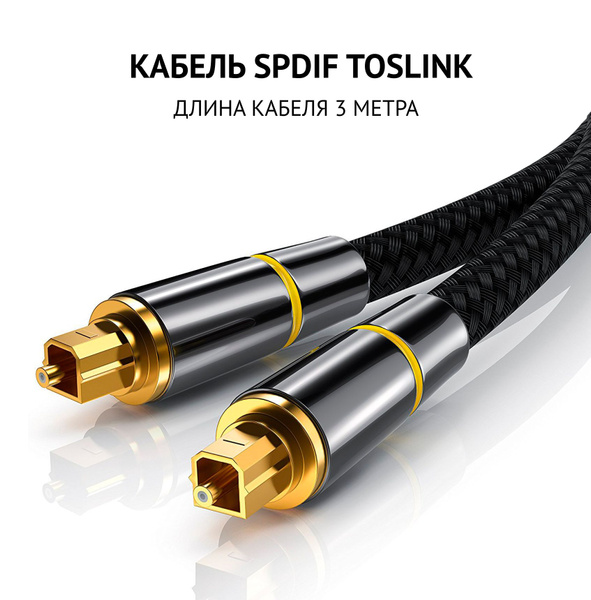 Кабель Оптический аудио (Toslink) SPDIF - купить по низкой цене в ...