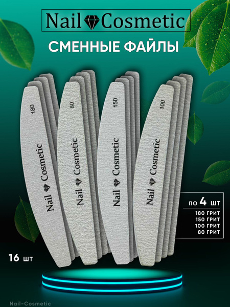 Сменные файлы для пилки Лодка Nail-Cosmetic / 16 штук - купить с ...