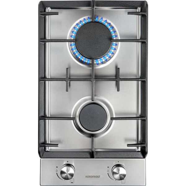 Газовая варочная поверхность NORDFROST HS 3022 X, электророзжиг, 2 ...