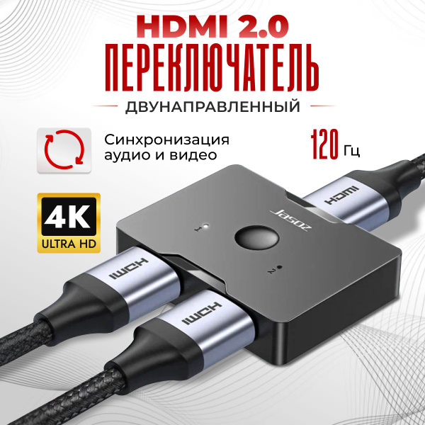 HDMI switch сплиттер двухсторонний, разветвитель HDMI, переключатель на ...