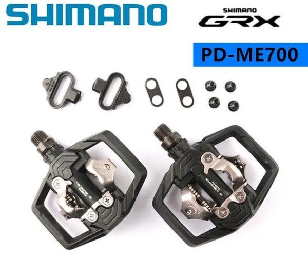 Педали велосипедные SHIMANO GRX PD-ME700 (уровень SLX), SPD с шипами ...