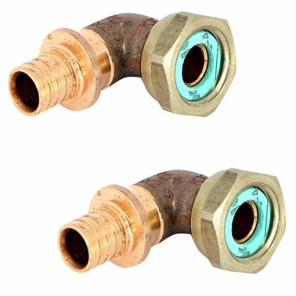 Угольник Rehau RX plus с накидной гайкой 16 мм x 1/2", бронза (2шт ...