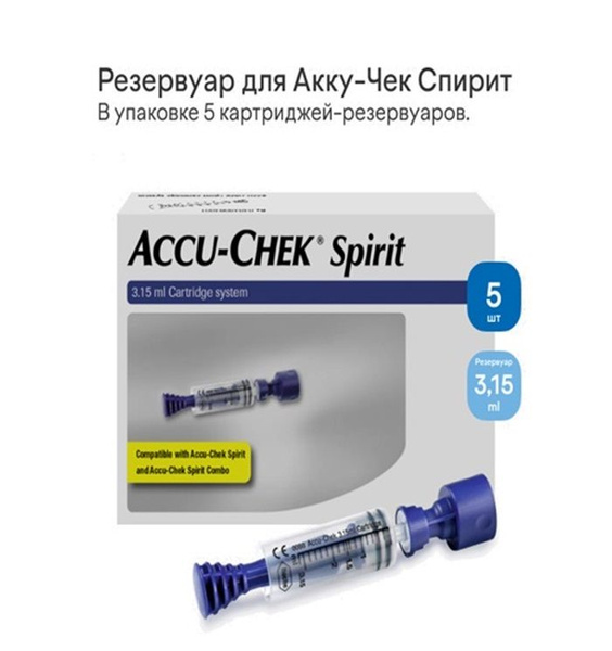 Картридж-система для инсулина "Акку-Чек Спирит" (Accu-Chek Spirit) 3.15 ...