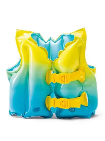 Жилет для плавания детский INTEX Deluxe Swim на 3-6 лет, 50 Х 47 см ...