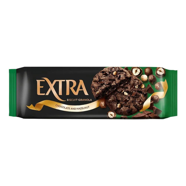 Печенье Kellogg's Extra сдобное Гранола с шоколадом и фундуком 150 г ...