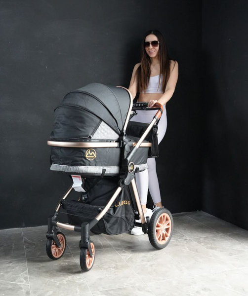 Коляска-трансформер 3в1 Luxmom 2024 С реверсивным блоком+автолюлька ...