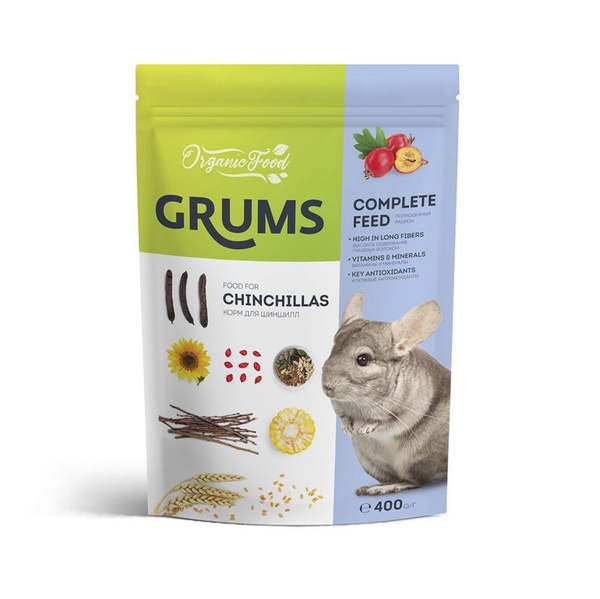 Корм для шиншилл Grums 800 грамм - купить с доставкой по выгодным ценам ...
