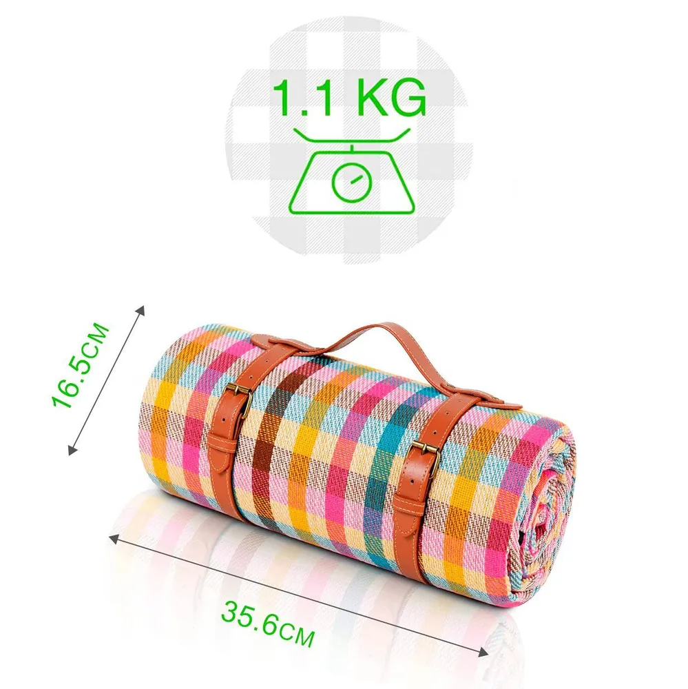 Плед для пикника, непромокаемый, коврик туристический, пляжное ...