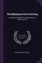 The Minimum Cost of Living. A Study of Families of Limited Income in New York City - Winifred stuart gibbs