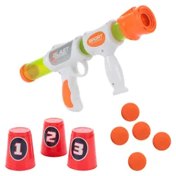 Набор с воздушным бластером и целями POMPER MEGA G BLAST AIR BALLS. В набор входит: Большой  ...