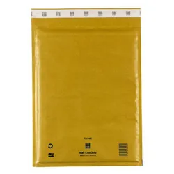Воздушно-пузырьковый пакет Mail Lite A/000 (110х160) Gold удобен для отправления хрупких грузов почтовыми, курьерскими и транспортными  ...