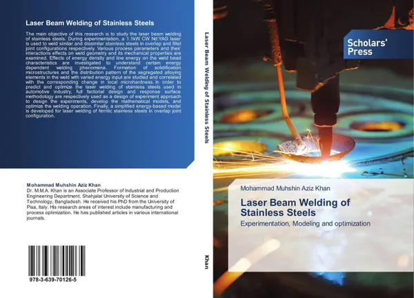 Обложка книги Laser Beam Welding of Stainless Steels, Mohammad Muhshin Aziz Khan