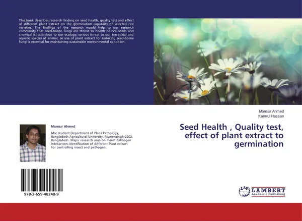 Обложка книги Seed Health , Quality test, effect of plant extract  to germination, Mansur Ahmed and Kamrul Hassan