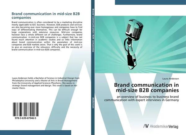 Обложка книги Brand communication in mid-size B2B companies, Laura Anderson