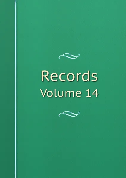 Обложка книги Records. Volume 14, Geological Survey of India