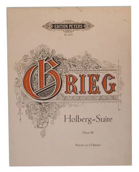 Обложка книги Grieg. Holberg = Suite. Opus 40. Ноты , Эдвард Григ