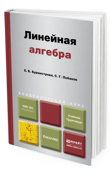 Обложка книги Линейная алгебра, Бурмистрова Елена Борисовна