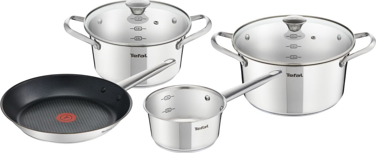 фото Набор посуды для приготовления Tefal Simpleo, B815S614, серебристый, 6 предметов