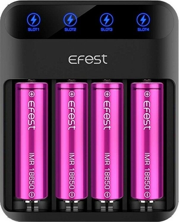 фото Зарядное устройство Efest Lush Q4 для аккумуляторов 18650, черный