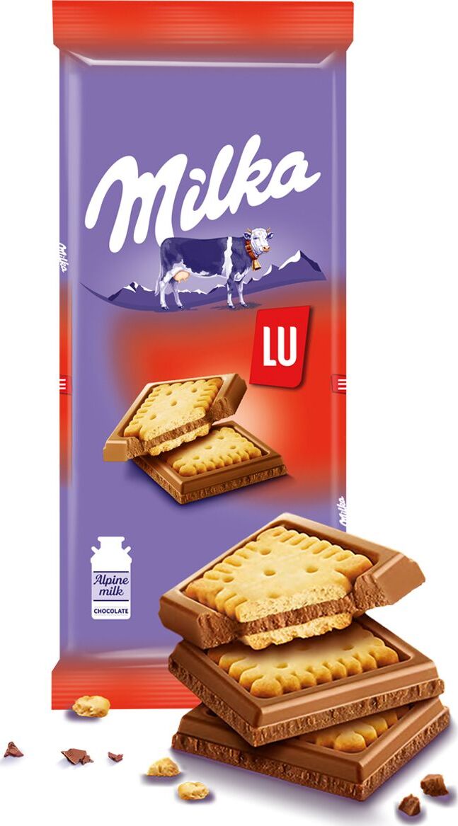 Характеристики Шоколад Milka с печеньем Lu, 87 г, подробное описание ...