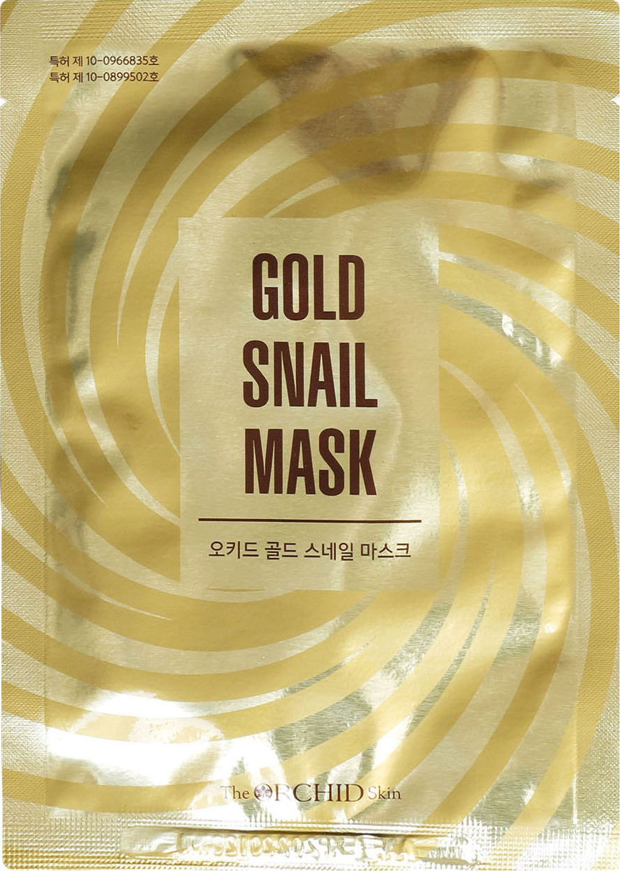 фото Тканевая маска с муцином золотой улитки The Orchid Skin Gold Snail Mask (1 шт.)