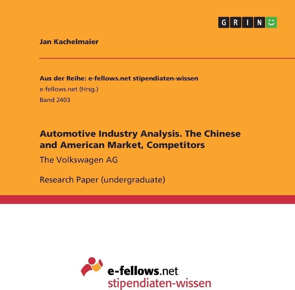 фото Automotive Industry Analysis. The Chinese and American Market, Competitors