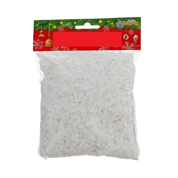 сухой искусственный снег. 50 см снега. белая мишура с гирляндой. битцевский парк зимой. 3.