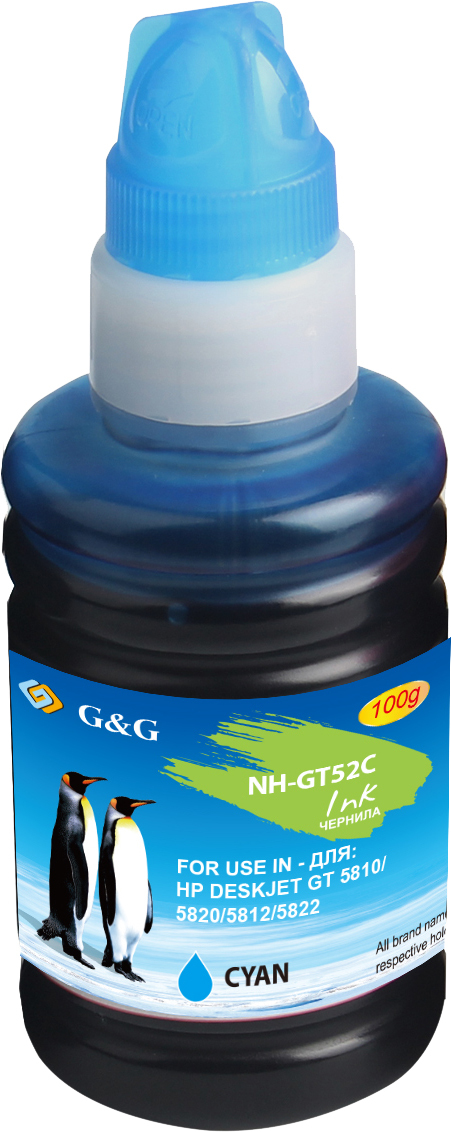 Чернила g540. Чернила g&g NH-gt51bk. Чернила Inko gt-52c. Картридж g&g NH-gt52c голубые
