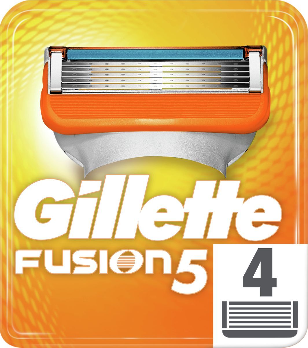 Gillette Сменные Кассеты Fusion5 Для Мужской Бритвы, 4 шт (GIL-75048930) - изображение