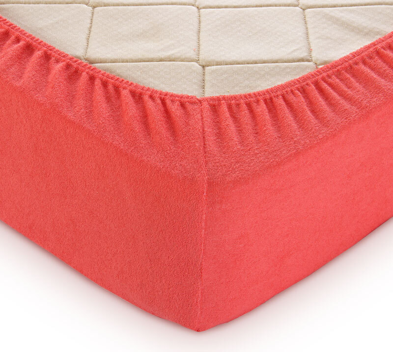 Простыня ТексДизайн Jehoiakim, 200x180, коралловый купить по низкой