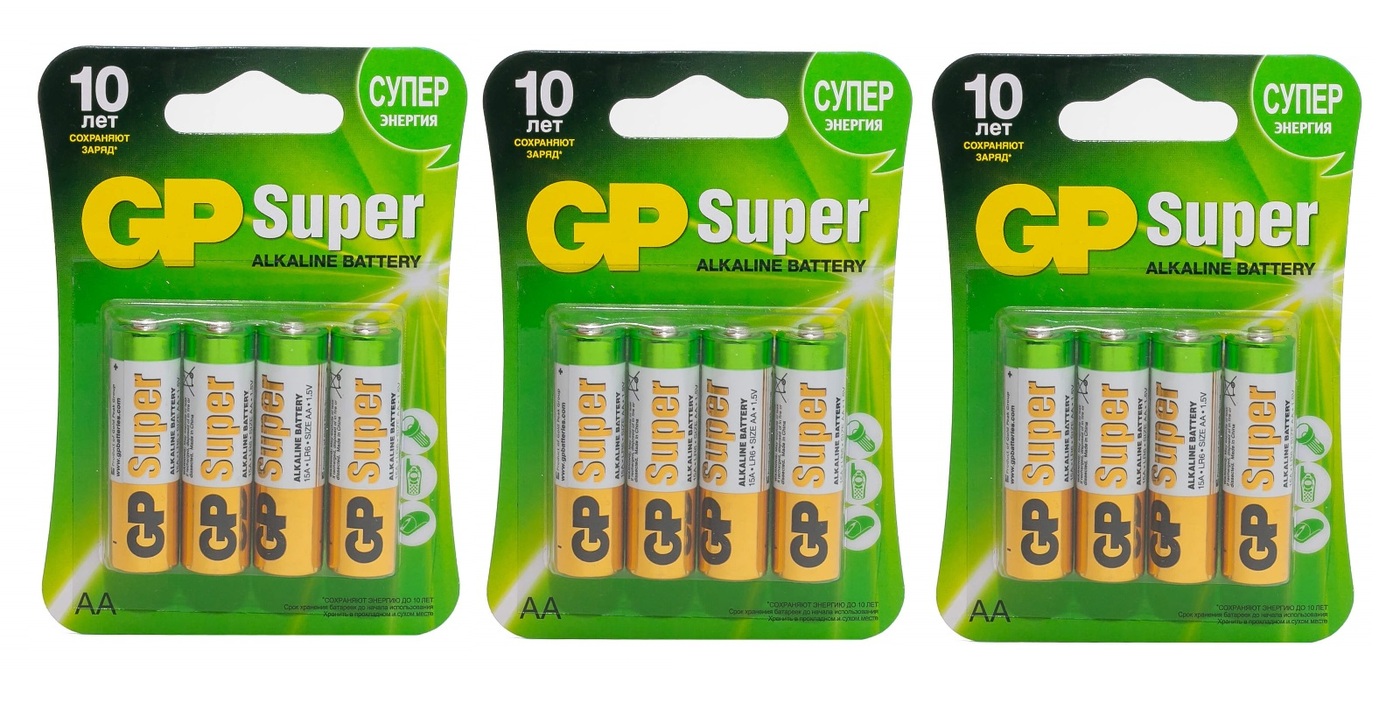 Gp batteries super. Батарейки GP super AAA lr03, 12шт. Батарейка GP super AA lr6 12шт. Батарейка GP lr03 bl4 (40). Батарея аккум.GP Batteries super AAA 4шт.