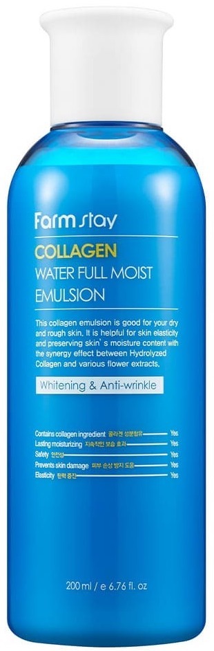 FarmStay Увлажняющая эмульсия с коллагеном Collagen Water Full Moist ...