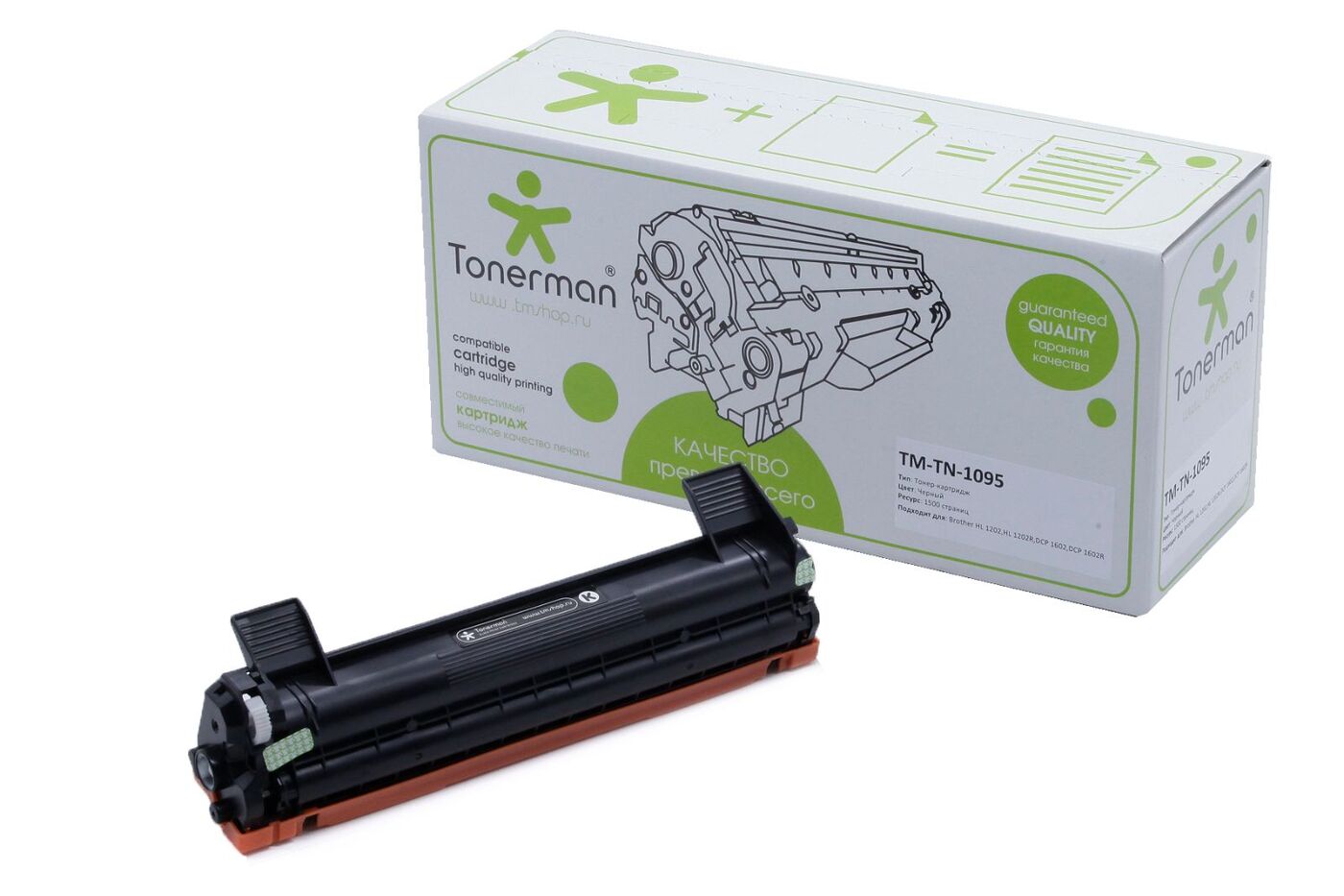 Тонер-картридж Tonerman TM TN-1095, черный, для лазерного принтера, совместимый
