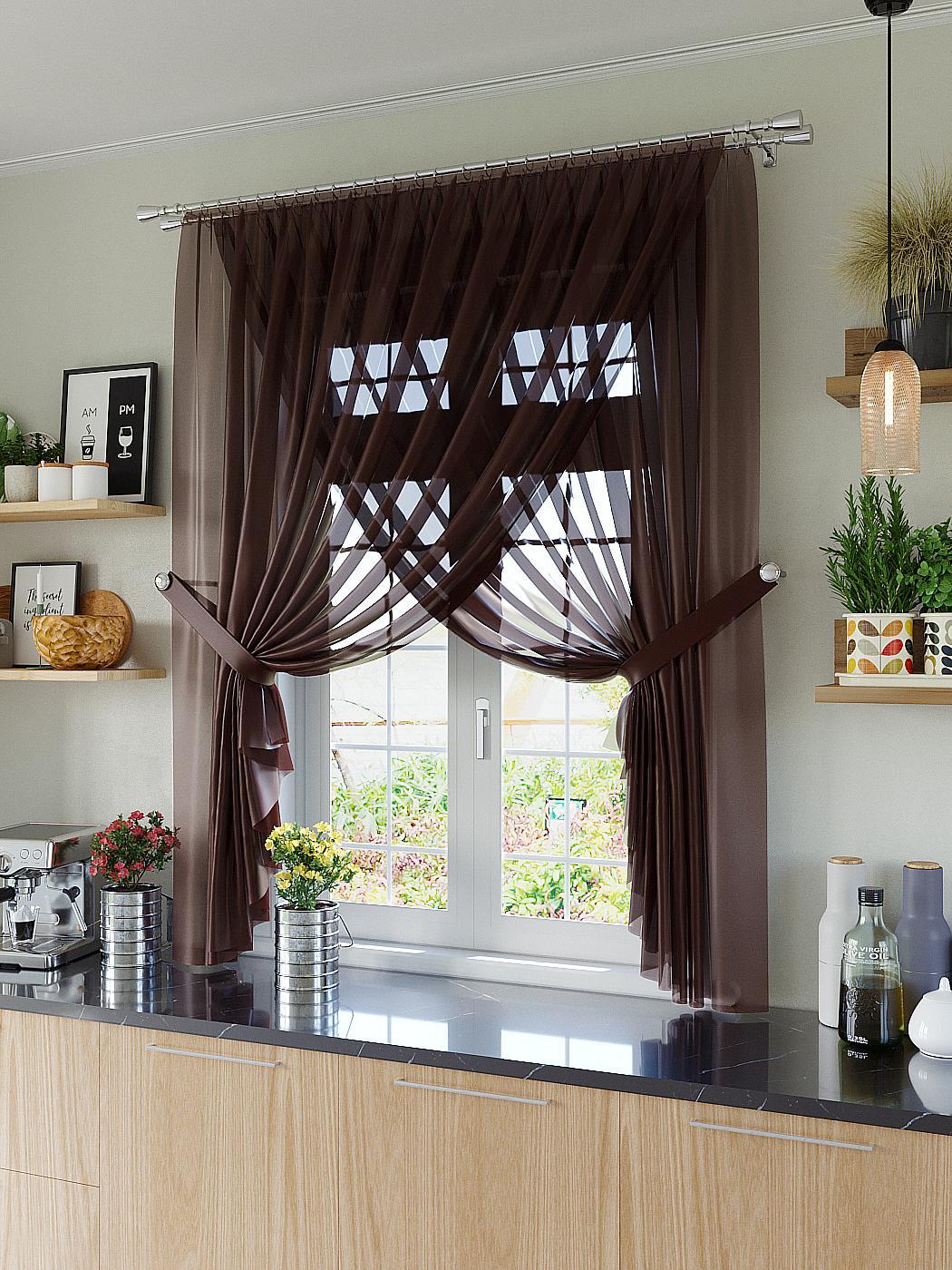 Красивые шторы на кухню