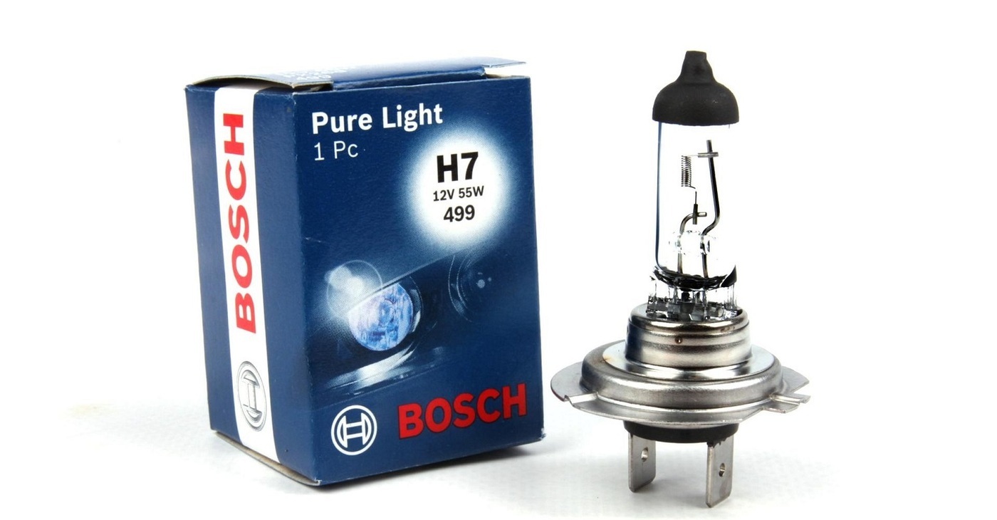 W5W Halogen Bulbs 12V 5W W2.1x9.5d Bosch 2-Piece PURE LIGHT 1987301026