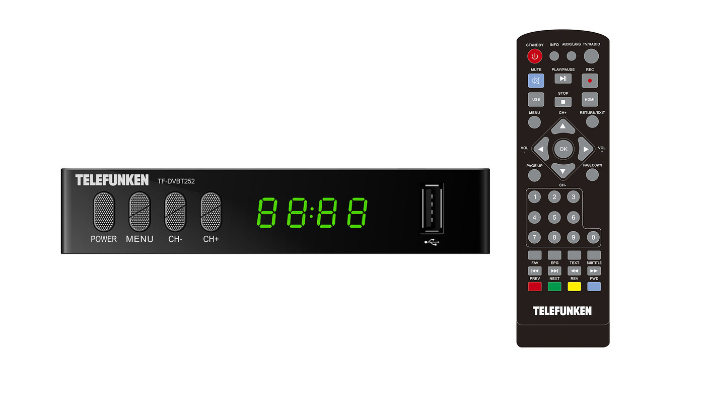TELEFUNKEN Плееры Медиа TF-DVBT252(черный)