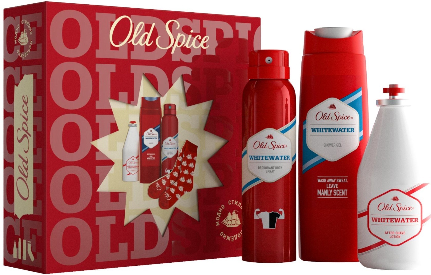 Мужской подарочный набор old Spice Whitewater Cносками