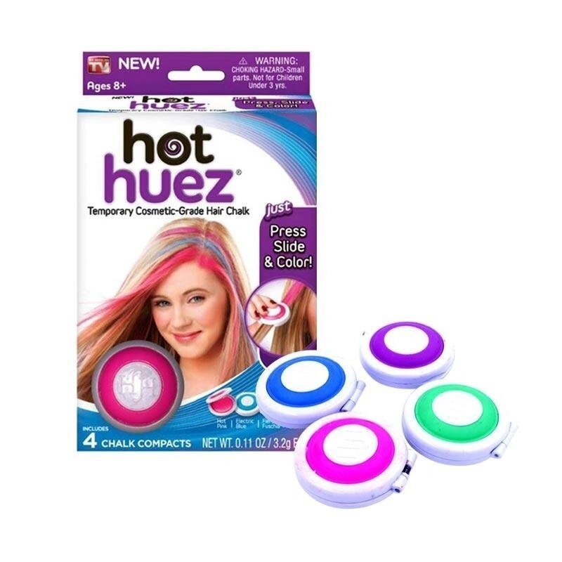 Как пользоваться мелками для волос hot huez