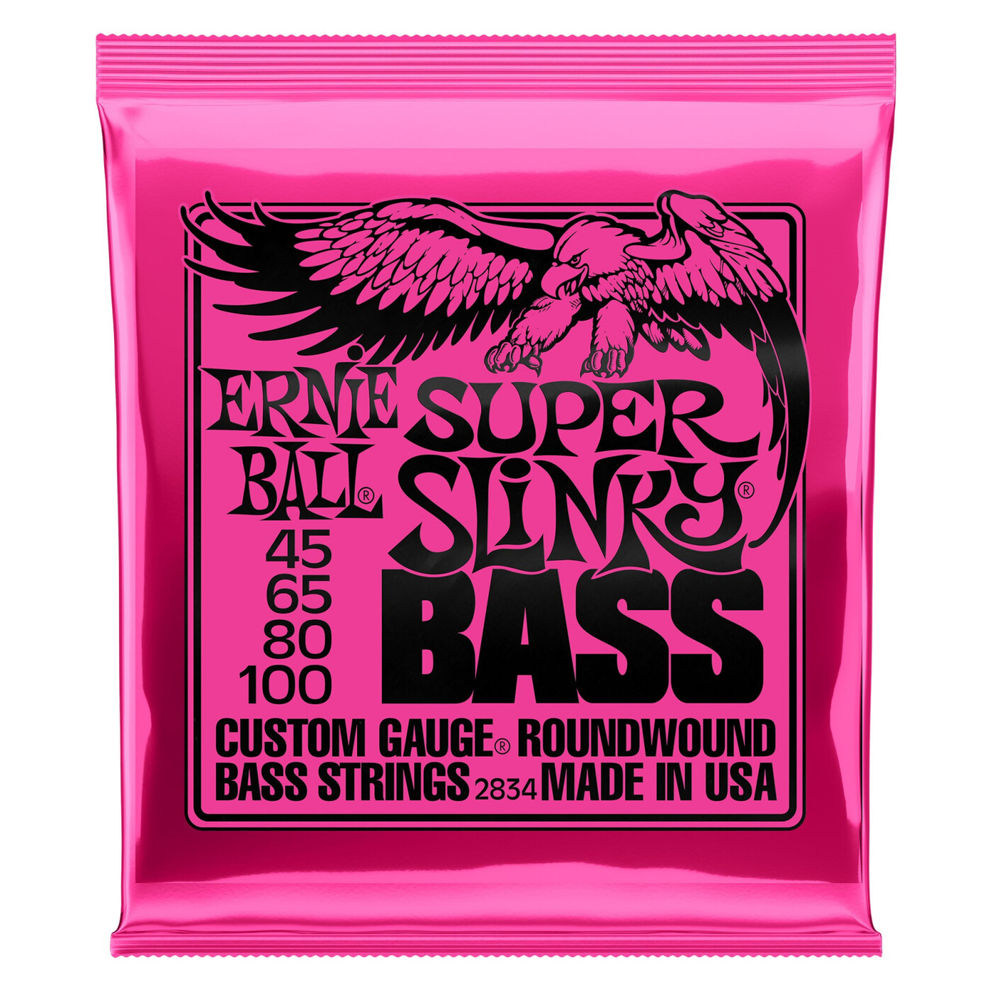 ERNIE BALL 2834 Nickel Wound Slinky Super 45-100 Струны для бас-гитары