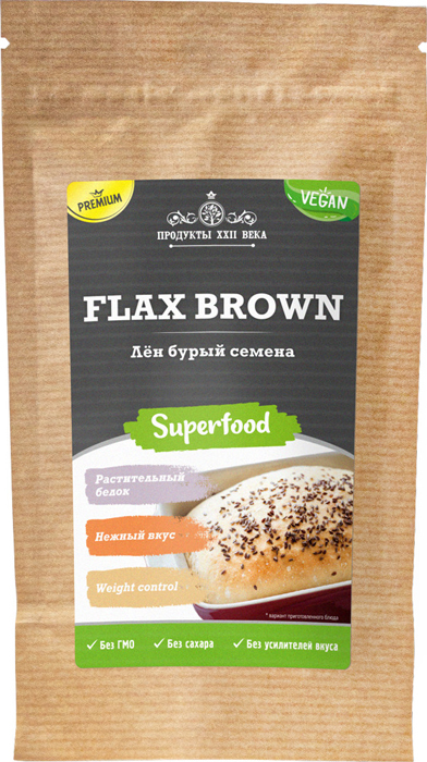 Продукты ХХII века лен бурый семена, 100 г — купить в интернет-магазине ...