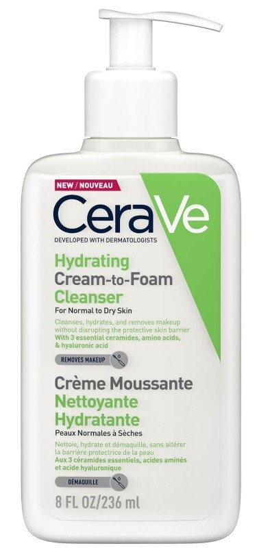 CeraVe Увлажняющая крем-пенка для умывания для нормальной и сухой кожи ...