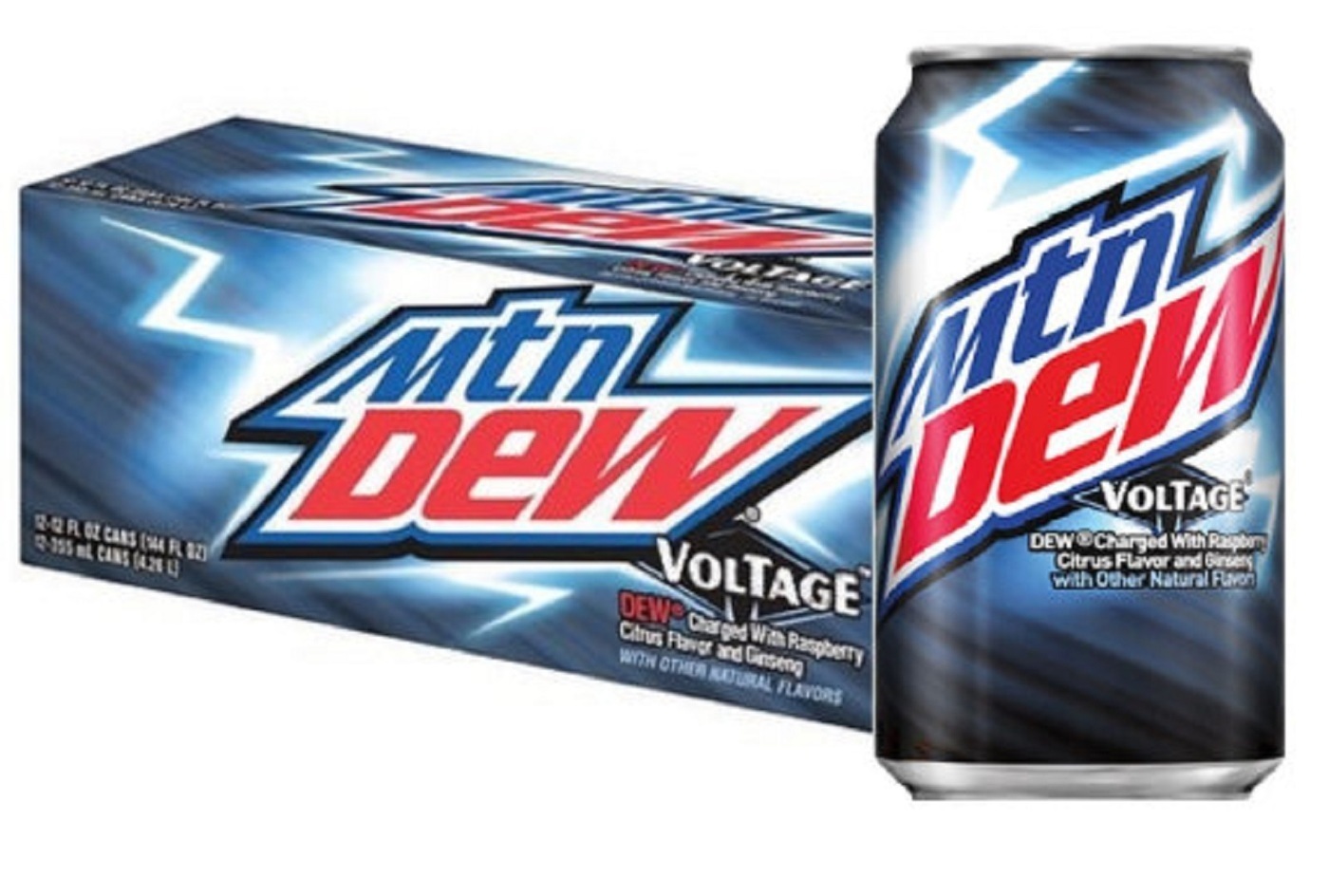 Напиток Mountain Dew Voltage Raspberry Citrus 0355 мл 6 шт США