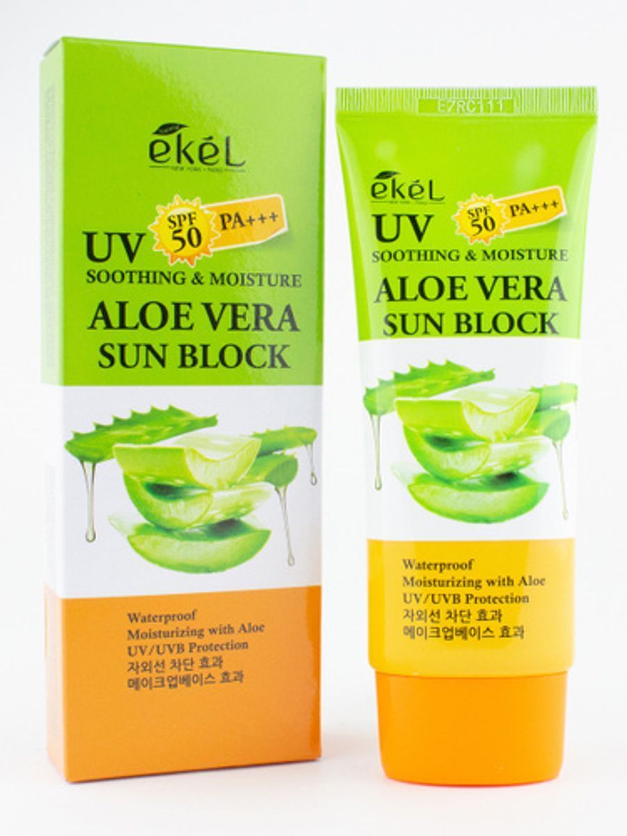 Ekel Солнцезащитный крем для лица и тела с алоэ Soothing and Moisture ...