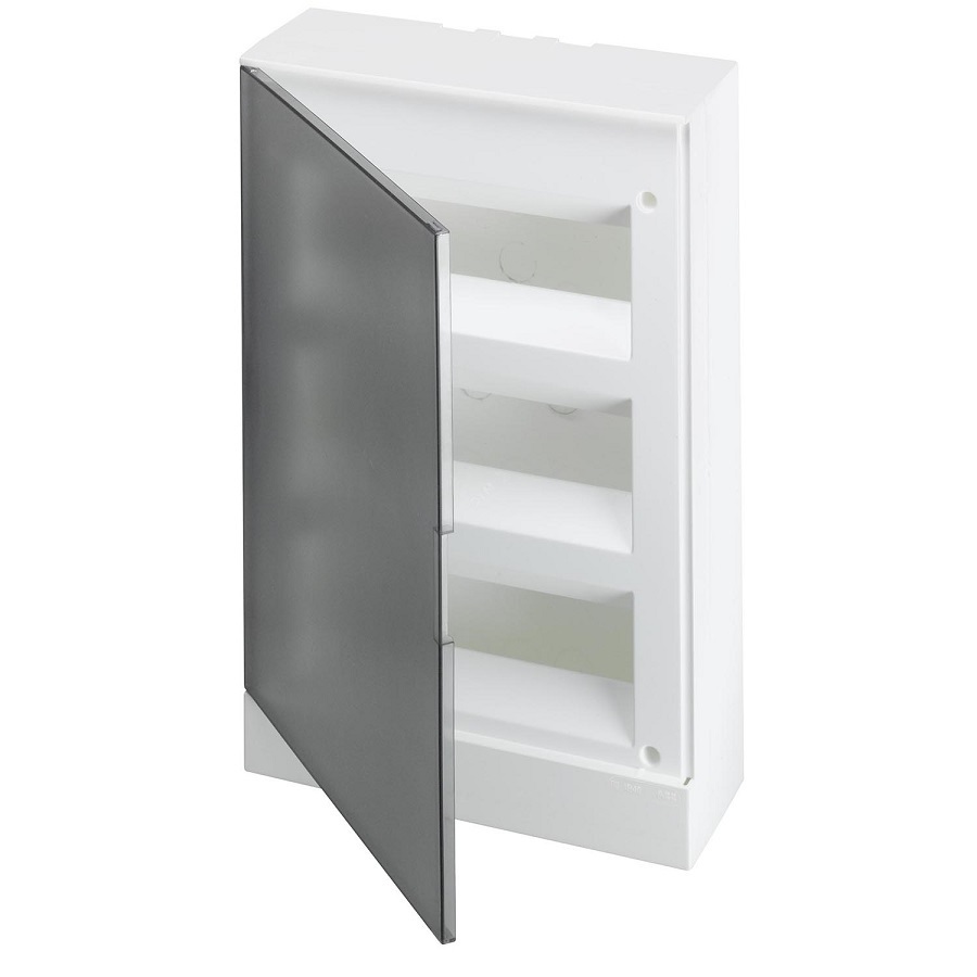 Характеристики Щит АВВ распределительный навесной, дымчатая дверца (с ...