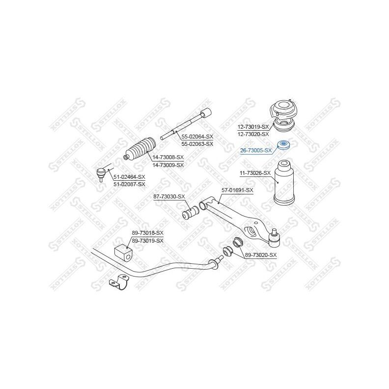 Stellox Подшипник амортизатора, арт. 2673005SX