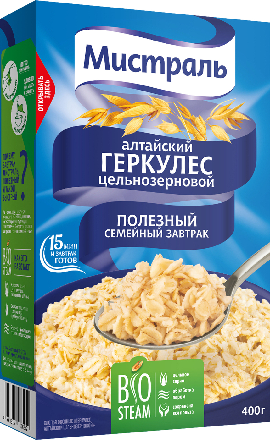 Мистраль Геркулес традиционный цельнозерновой, 400 г — купить в ...
