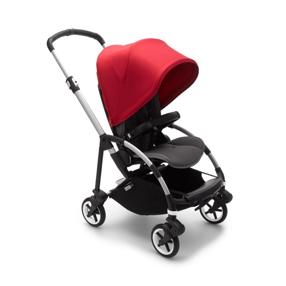 Коляска прогулочная Bugaboo Bee6 base шасси Alu/Grey/Red