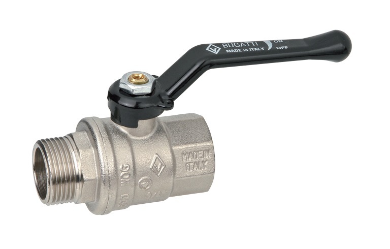 Характеристики Кран шаровый д/воды BUGATTI 11/2\" вн.-нр. дл.ручка wog ...